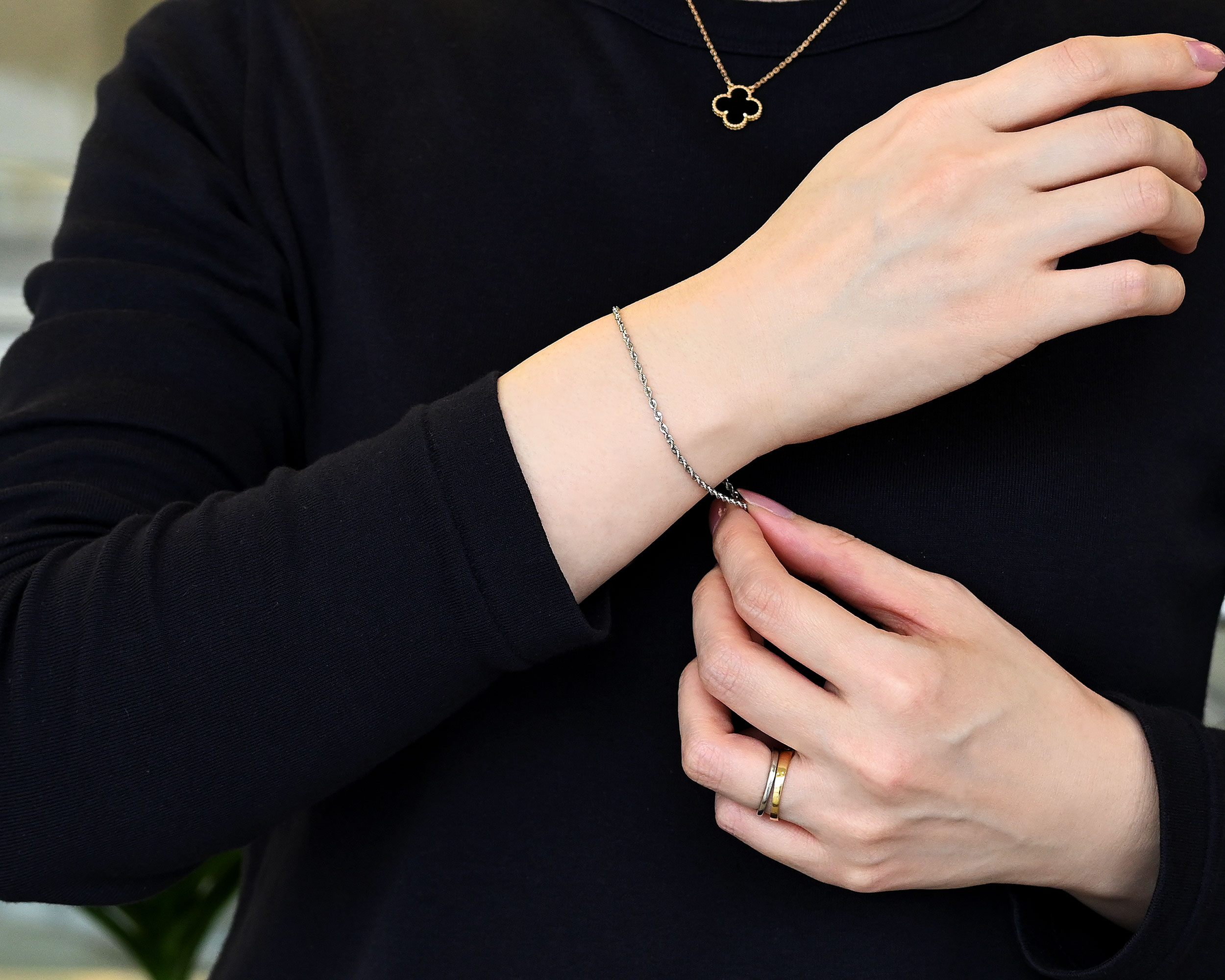 Pt850 パイプロープブレスレット幅2.0mm - Bullion（ブリオン）