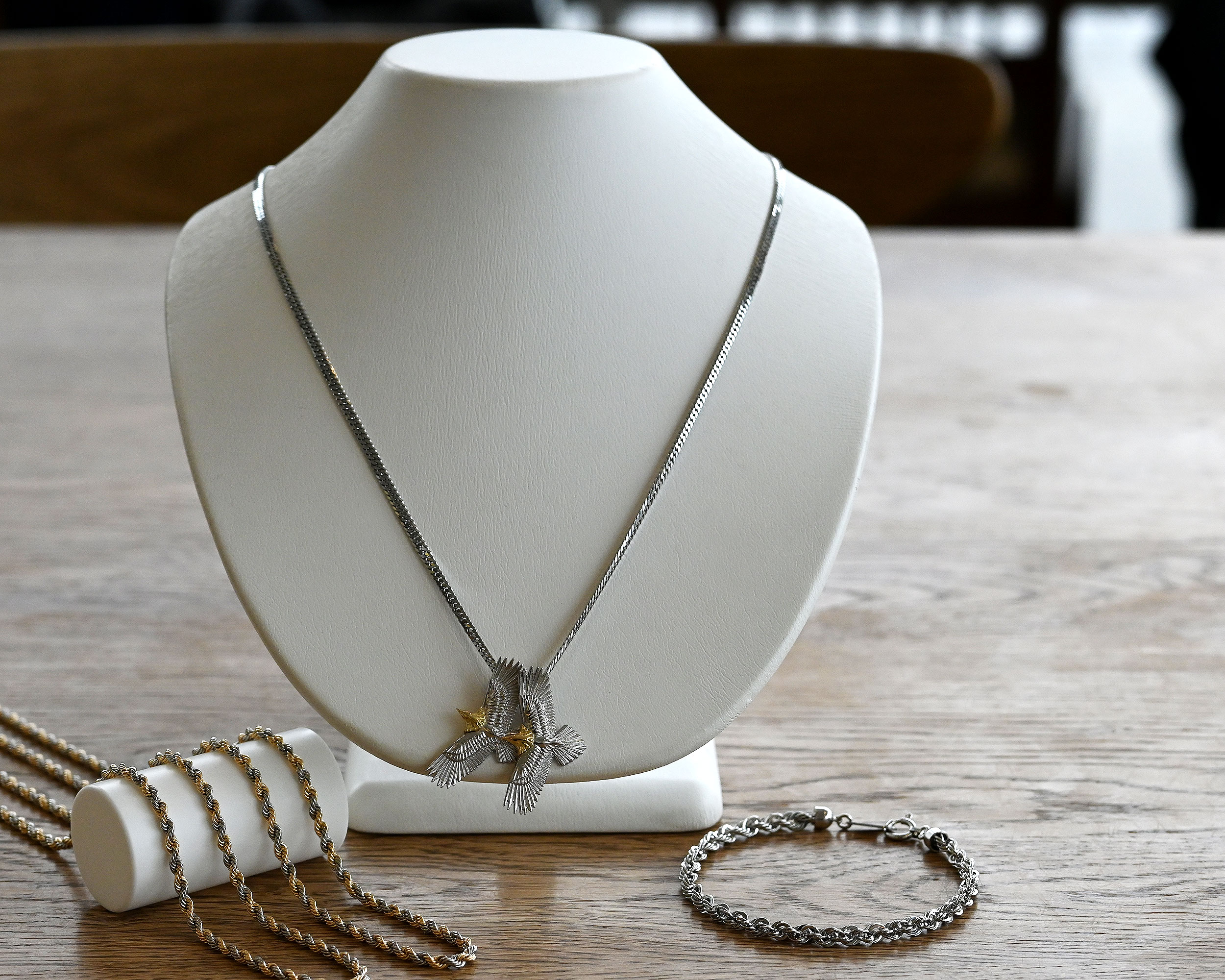 K18/Pt900 イーグルペンダントA - Bullion（ブリオン）