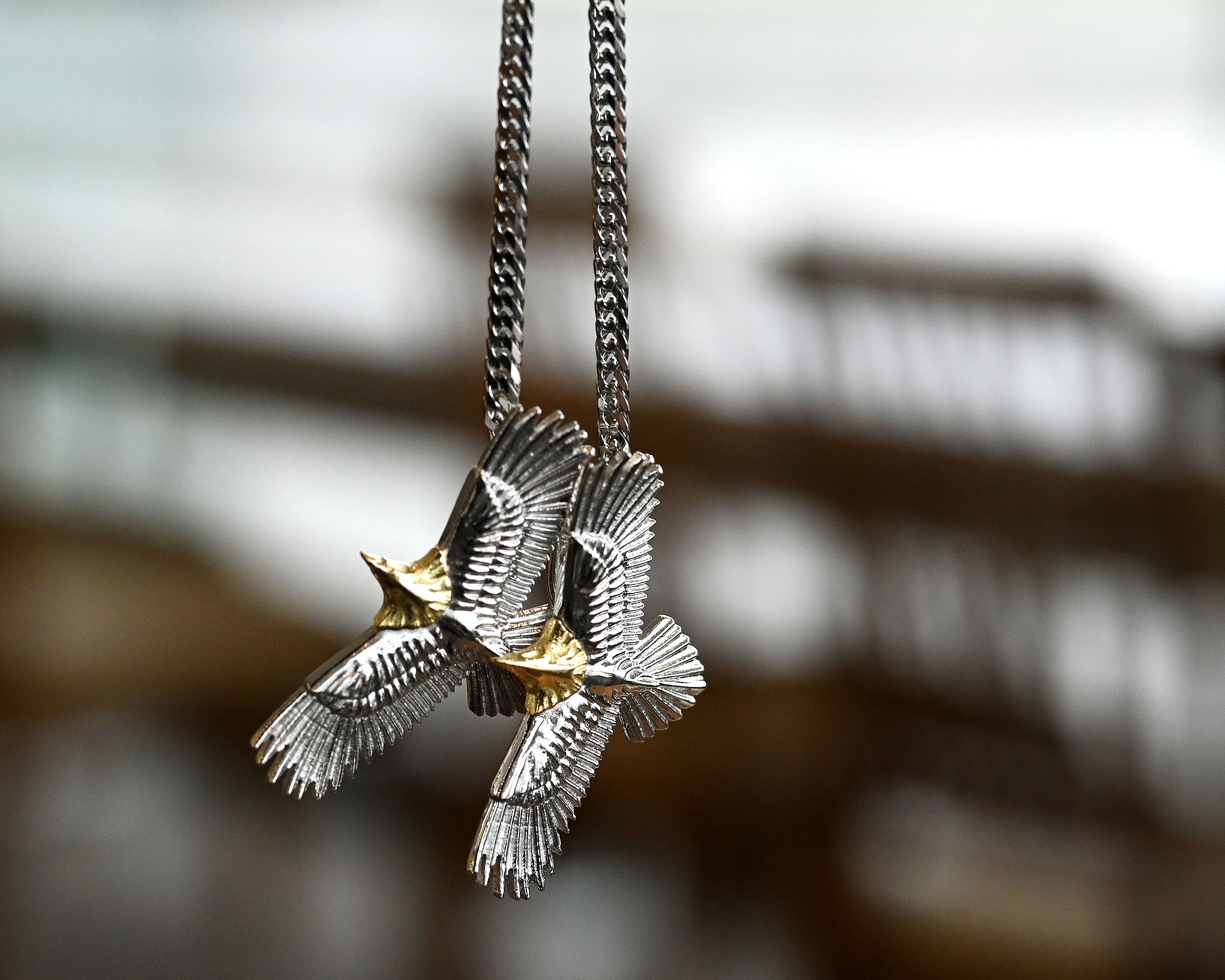 K18/Pt900 イーグルペンダントA - Bullion（ブリオン）