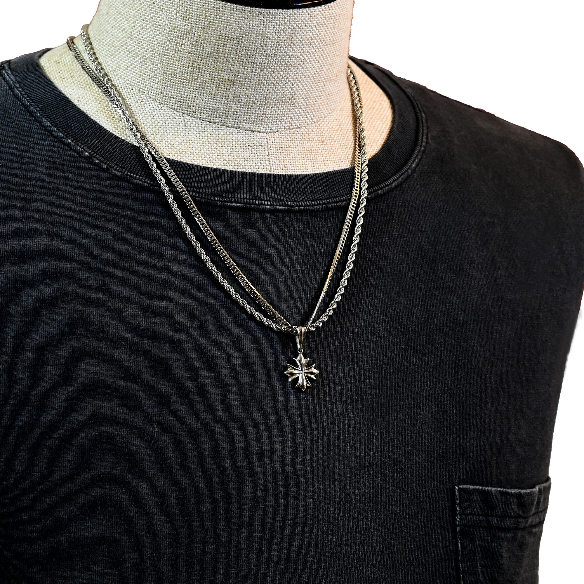 Pt900-ミニクロスペンダント9