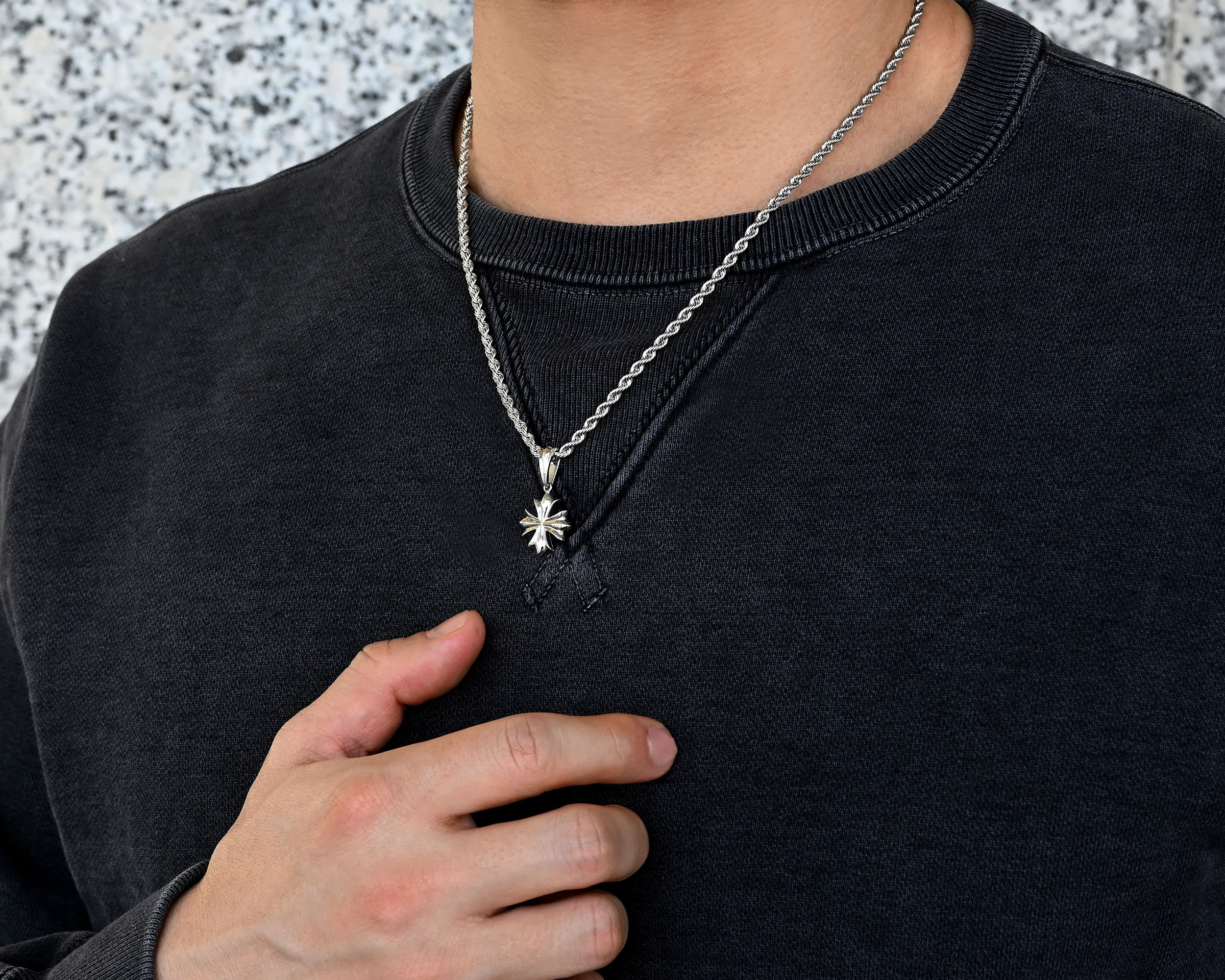 Pt900-ミニクロスペンダント28