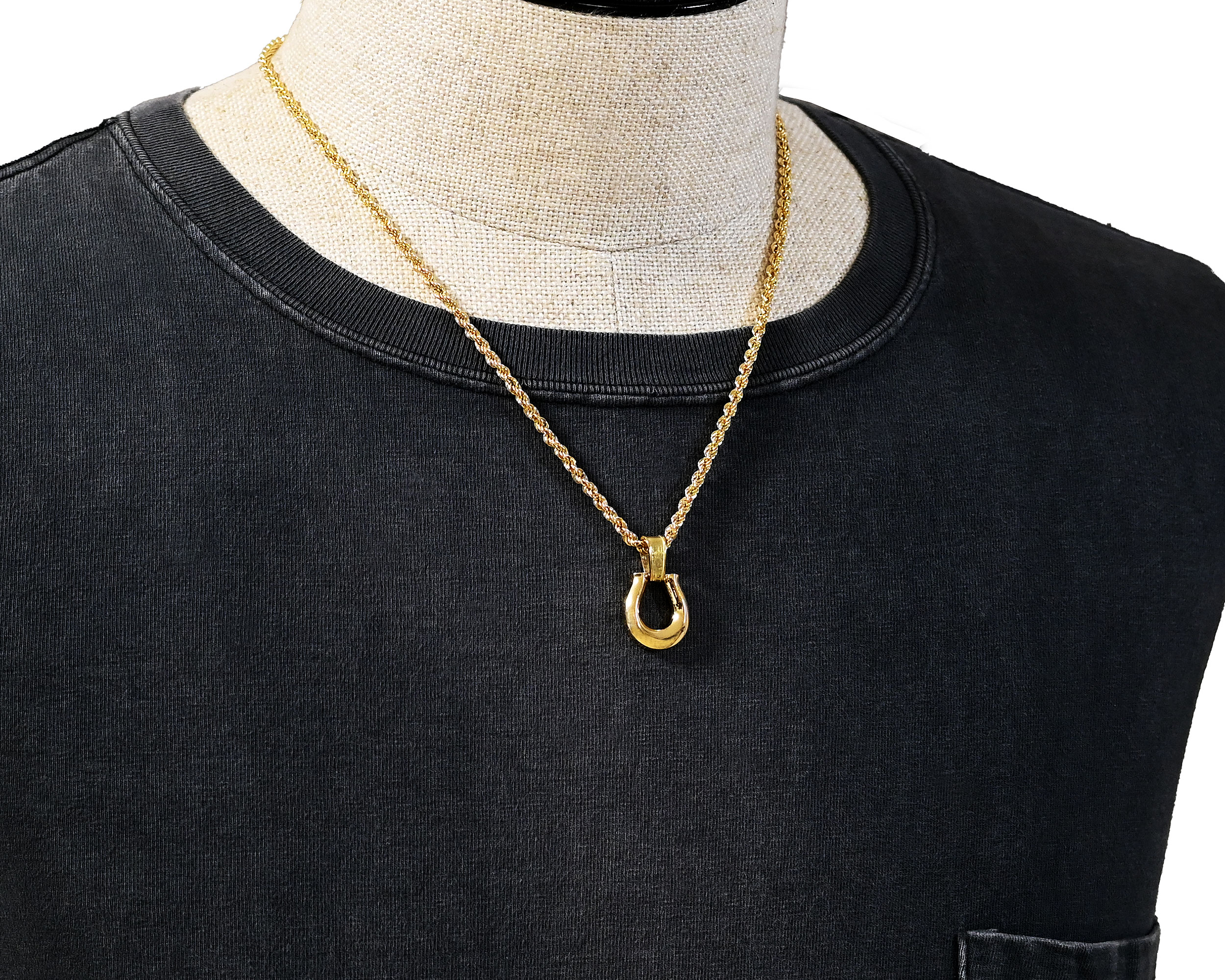 K18ホースシューペンダント44