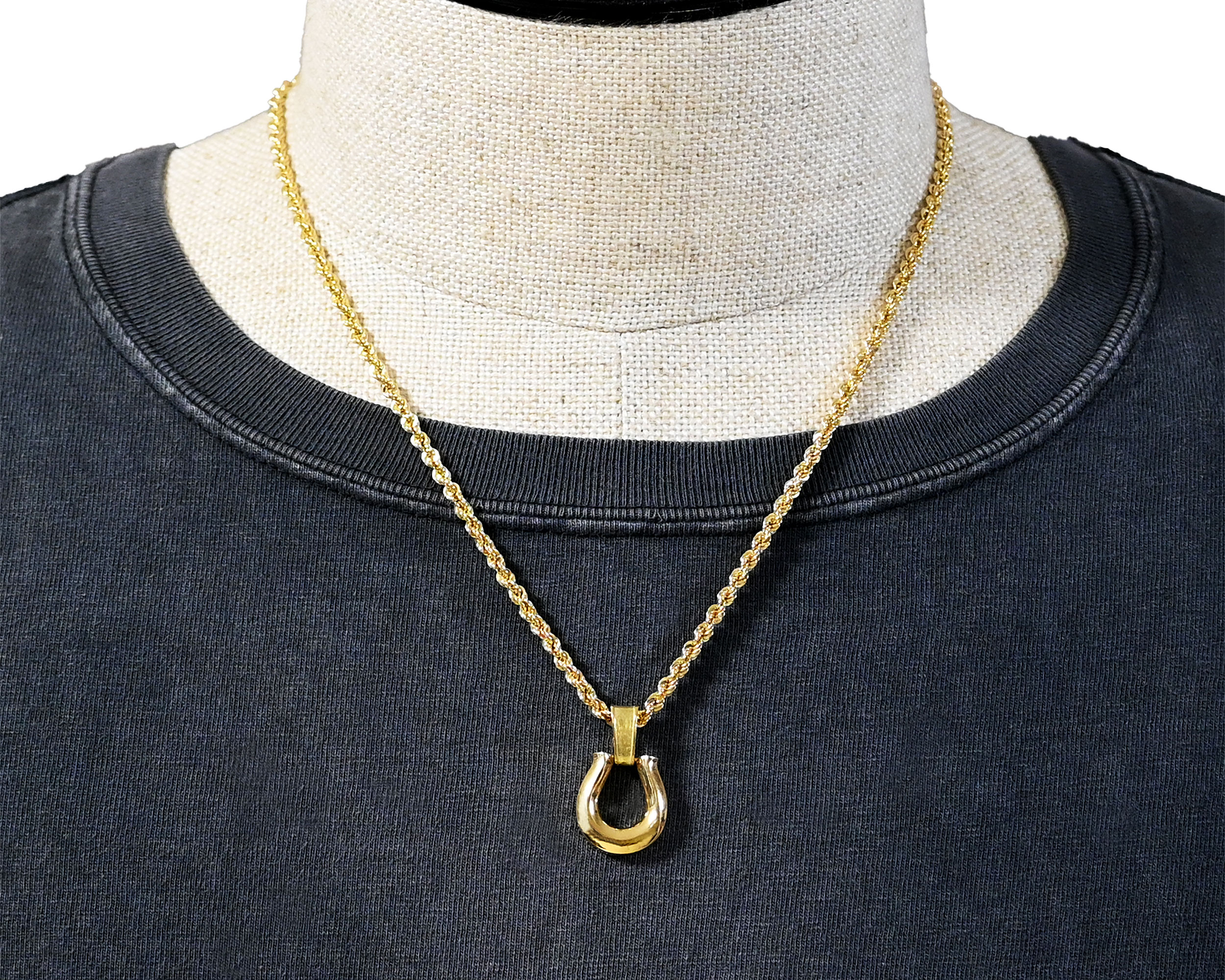 K18ホースシューペンダント42