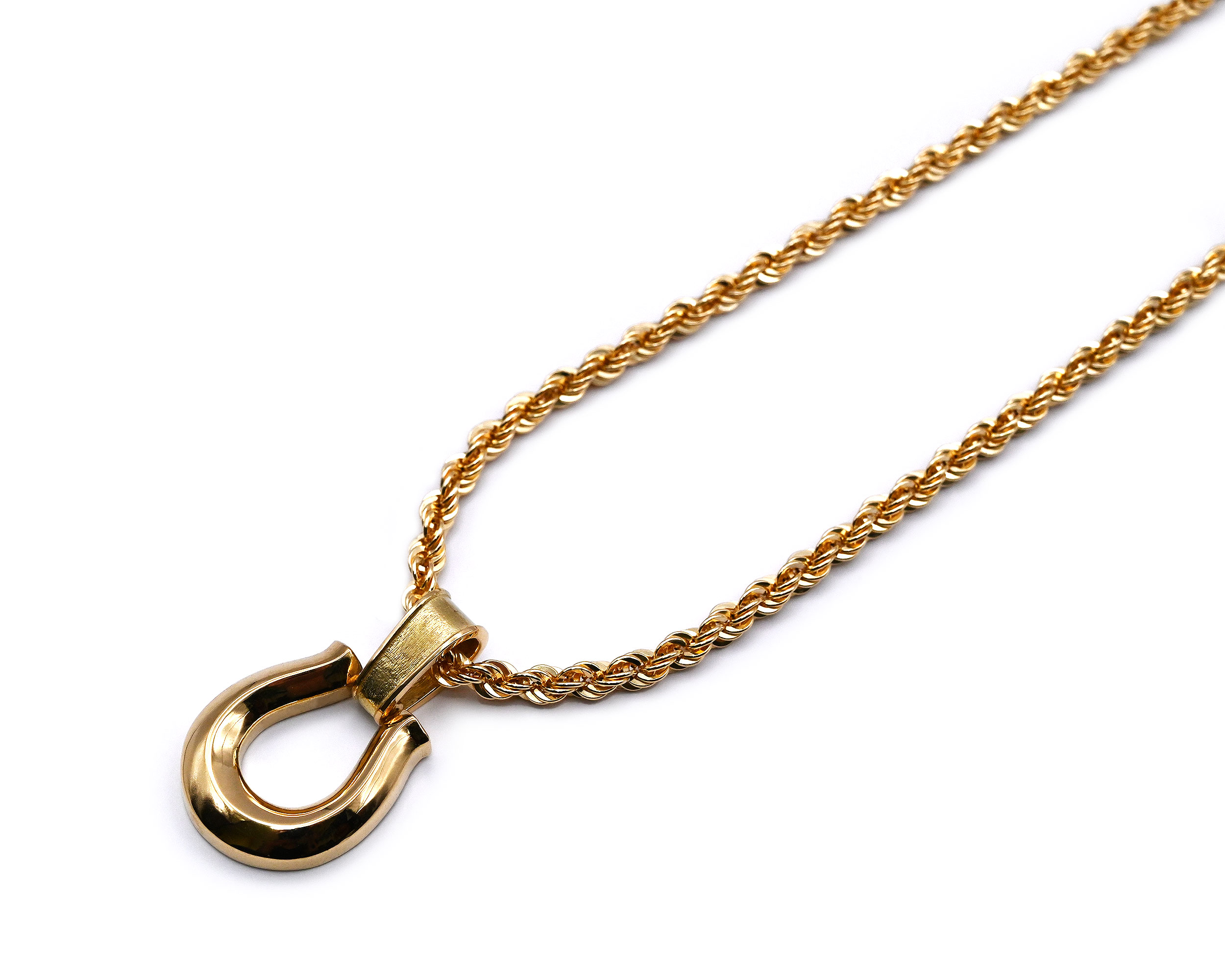 K18ホースシューペンダント22