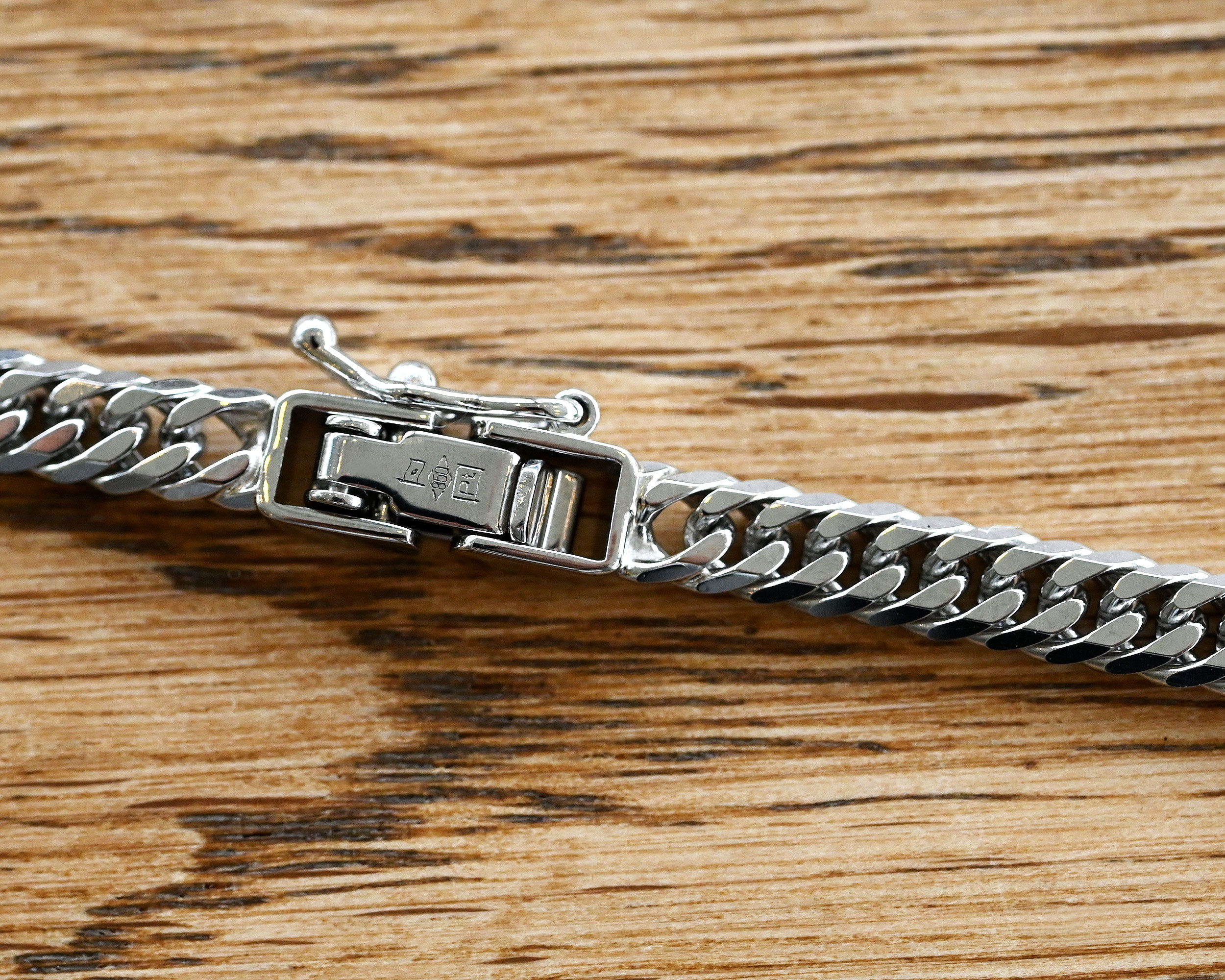 Pt850喜平ブレスレット6面ダブル10g18cm4