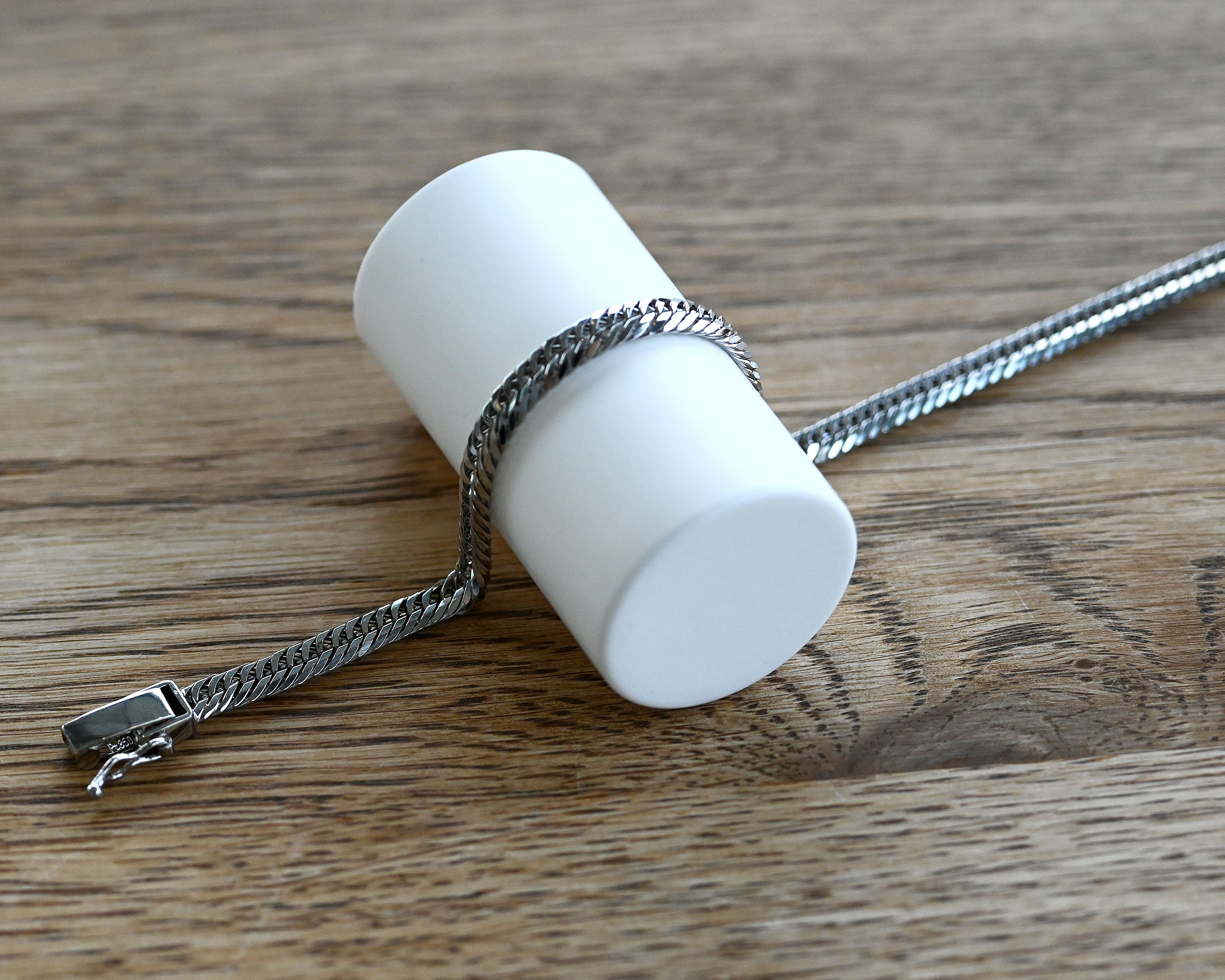 Pt850喜平ブレスレット12面トリプル12g18cm5