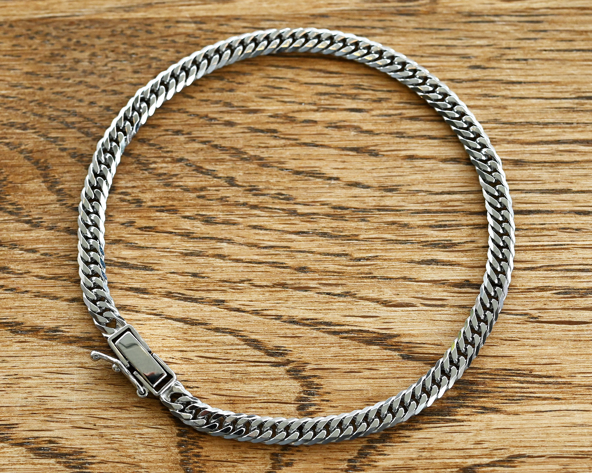 Pt850喜平ブレスレット6面ダブル10g18cm5