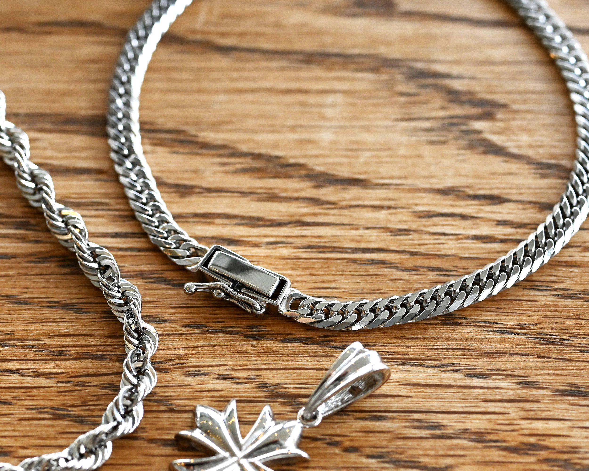 Pt850喜平ブレスレット6面ダブル10g18cm