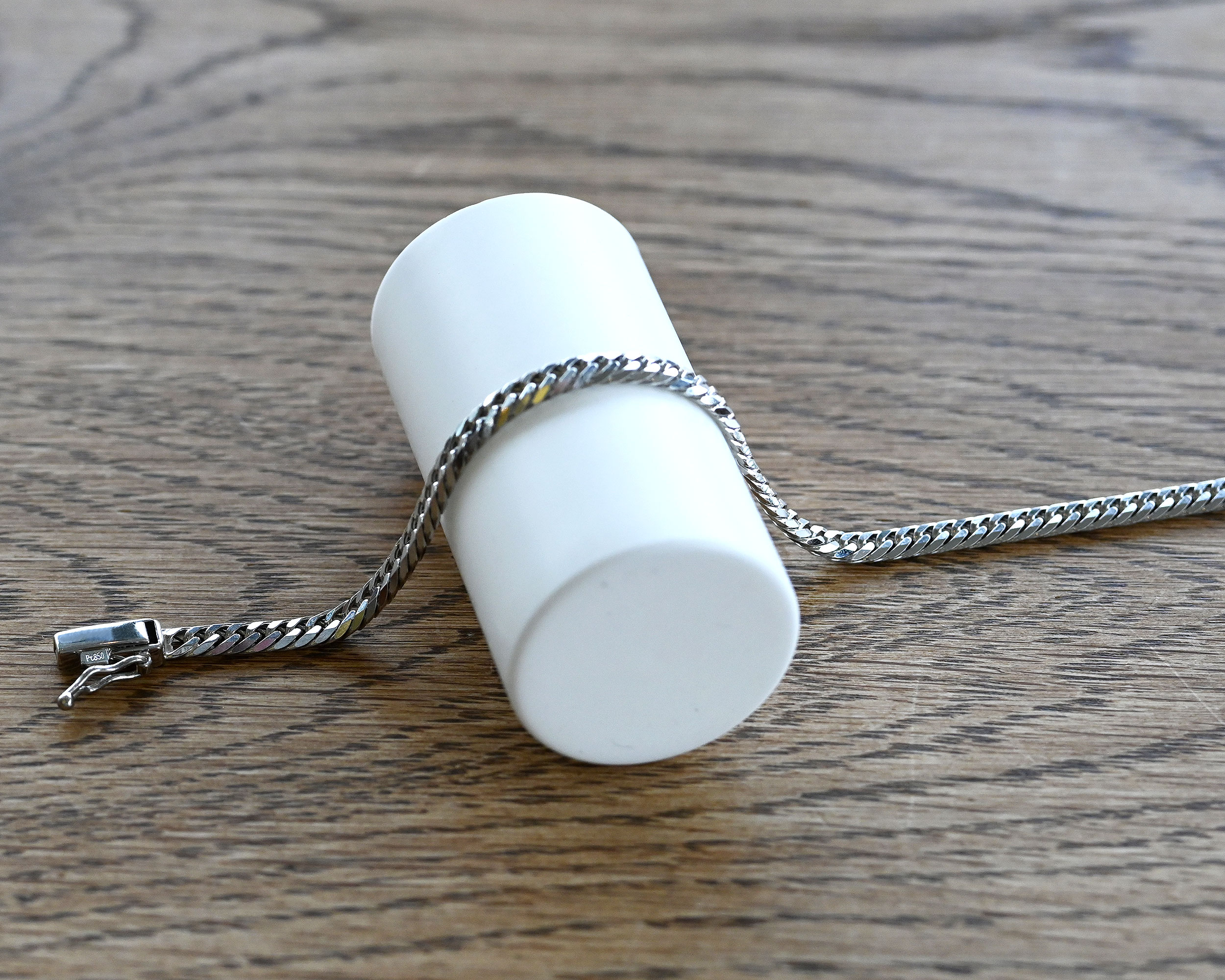 Pt850喜平ブレスレット6面ダブル10g18cm10