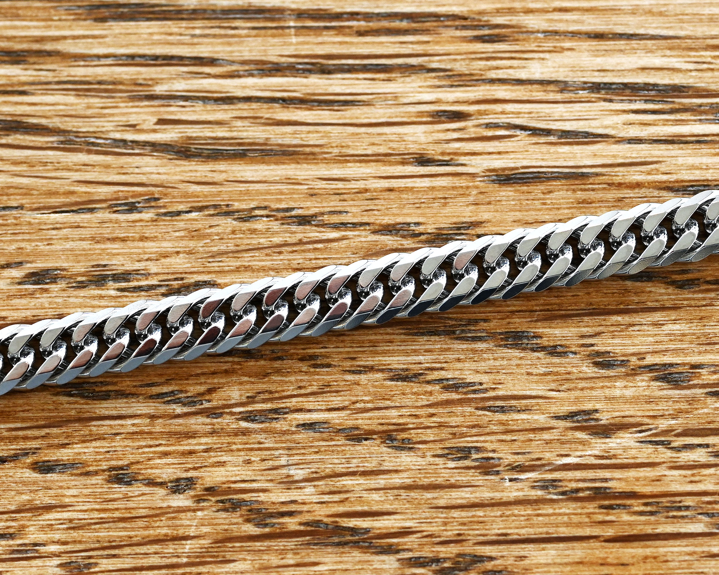 Pt850喜平ブレスレット6面ダブル10g18cm2